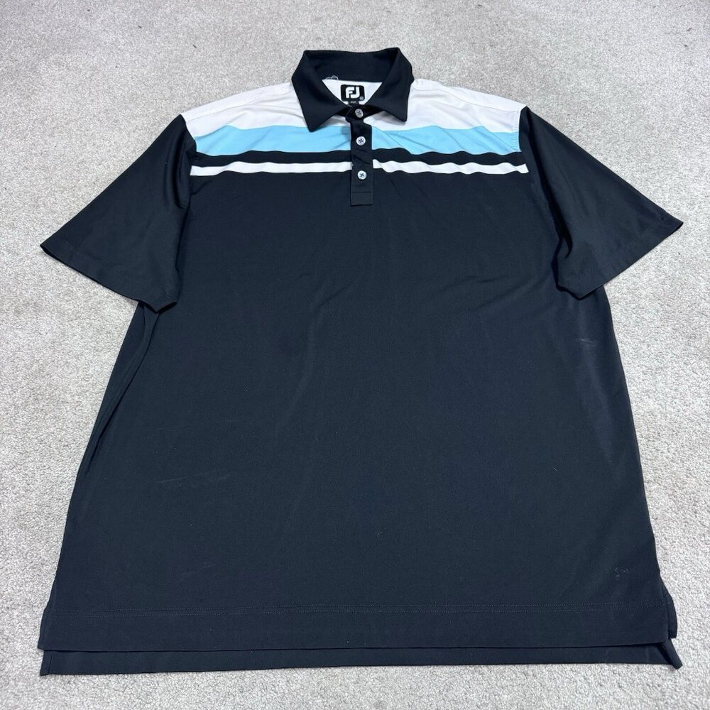 Footjoy Polo Men’s Black Short Sleeve Size XL